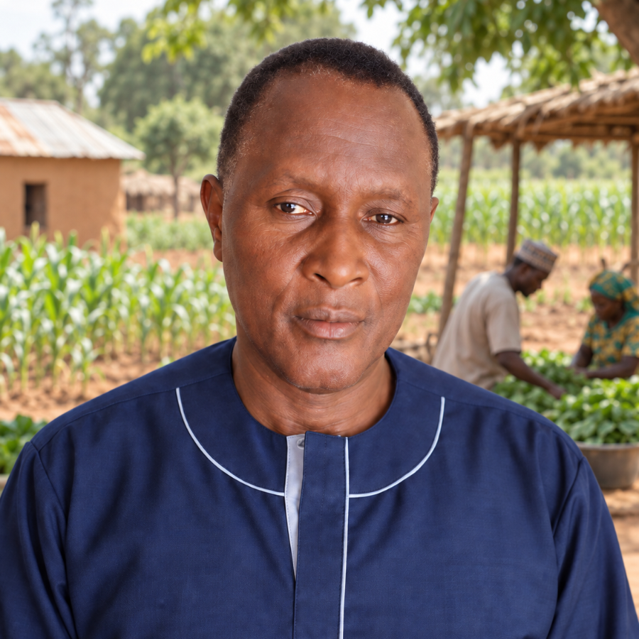 Portrait of Amos Isuwa, rSUDiN community volunteer in Paikoro LGA